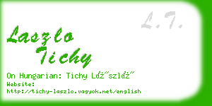 laszlo tichy business card